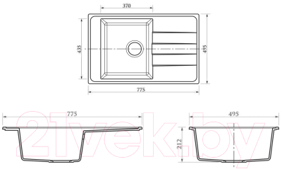 Мойка кухонная Berge BR-7805