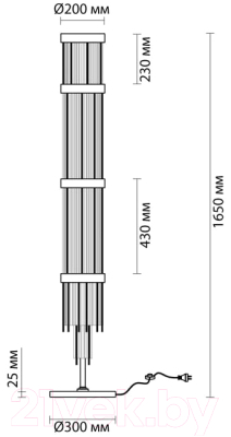 Торшер Odeon Light York 4788/12F