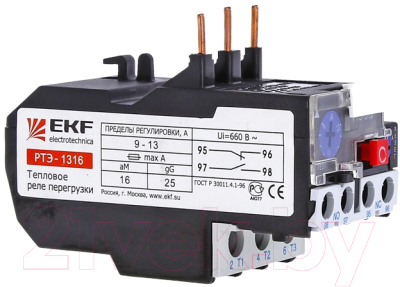 Реле тепловое EKF PROxima РТЭ-1321 12-18А / rel-1321-12-18 - фото