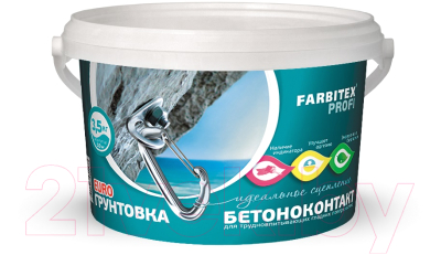 Грунтовка Farbitex Профи Бетонконтакт акриловая - фото