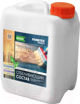 Отбеливатель для древесины Farbitex Профи Wood для древесины - фото