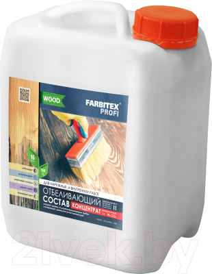 Отбеливатель для древесины Farbitex Профи Wood для древесины концентрированный - фото