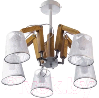 Люстра Aitin-Pro НПБ K133/5 (белый/хром) - фото