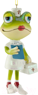 Елочная игрушка Erich Krause Decor Лягушка-медсестра / 47702 - фото
