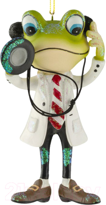 Елочная игрушка Erich Krause Decor Лягушка-доктор / 47701 - фото