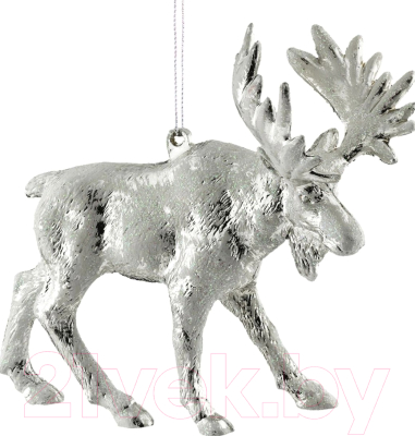 Елочная игрушка Erich Krause Decor Лось серебряный / 47803 - фото