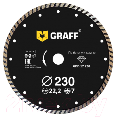 Отрезной диск алмазный GRAFF 17230 - фото