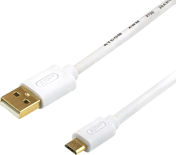 Кабель ATcom AT9074 0.8m USB(Am) - microUSB - фото