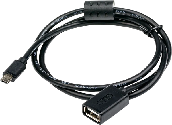 Кабель ATcom AT6028 0.8m USB(Af) - microUSB OTG - фото