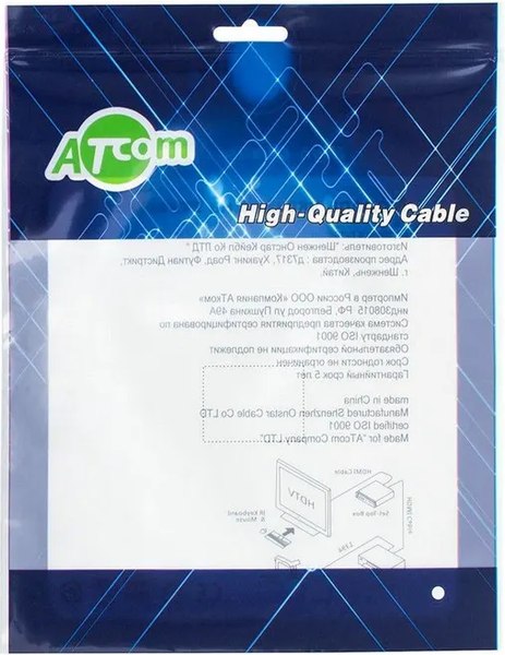 Кабель ATcom AT3792 0.1m USB(Af) - microUSB OTG