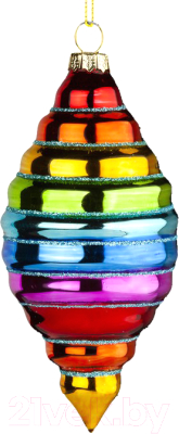 Елочная игрушка Erich Krause Decor Сосулька радужная / 47662 - фото