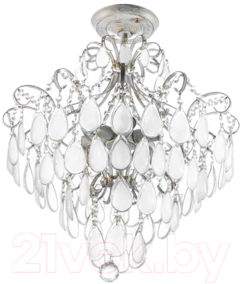 Люстра Aitin-Pro НПБ 96014/6 (белый/золотая патина) - фото