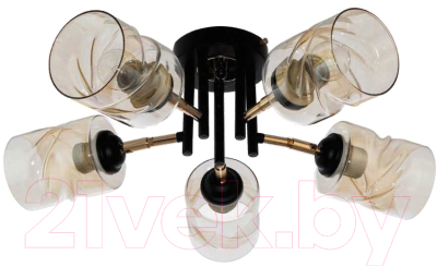 Люстра Aitin-Pro НПБ DA5067/5B (черный/золото) - фото