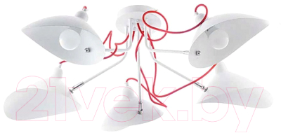 Люстра Aitin-Pro НПБ A656/5 (белый/белый) - фото