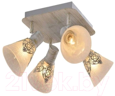 Люстра Aitin-Pro НПБ 16785/4 (белый/золотая патина) - фото