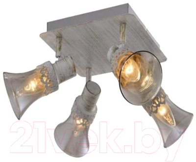 Люстра Aitin-Pro НПБ 16755/4 (белый/золотая патина) - фото