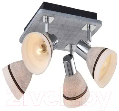 Люстра Aitin-Pro НПБ 15482/4 (светло-серый/хром) - фото