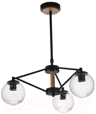 Люстра Aitin-Pro НПБ C890/3 (черный/коричневый) - фото