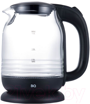 Электрочайник BQ KT1833G (черный/сталь) - фото