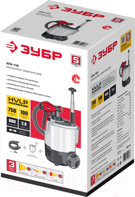 Краскопульт электрический Зубр КПЭ-750