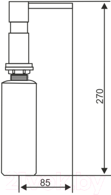 Дозатор встраиваемый в мойку Longran LD0001 SS