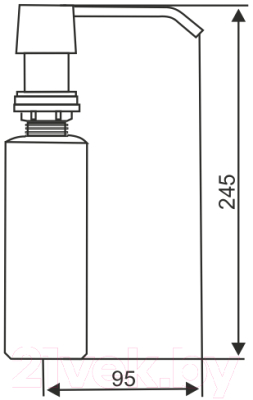 Дозатор встраиваемый в мойку Longran LD0005 SS