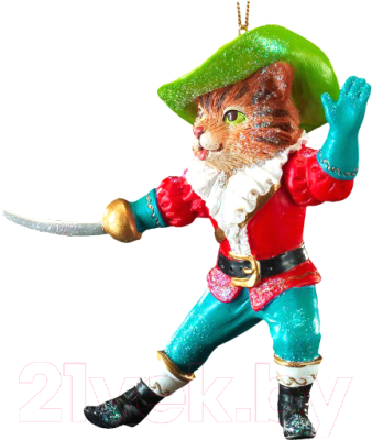Елочная игрушка Erich Krause Decor Кот в сапогах / 43907 - фото