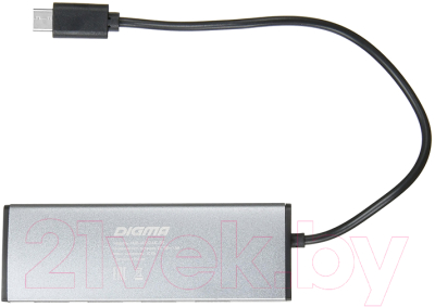 USB-хаб Digma HUB-4U2.0-UC-DS