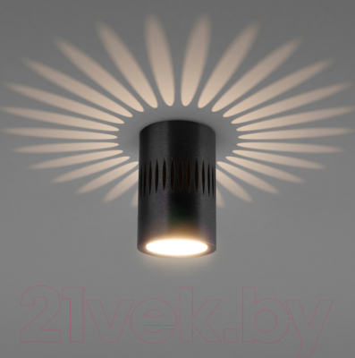 Точечный светильник Elektrostandard DLS026 7W 4200К (черный) - фото