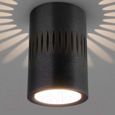 Точечный светильник Elektrostandard DLS026 7W 4200К (черный)