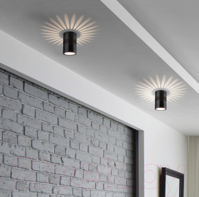 Точечный светильник Elektrostandard DLS026 7W 4200К (черный)