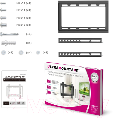 Кронштейн для телевизора Ultramounts UM 811F