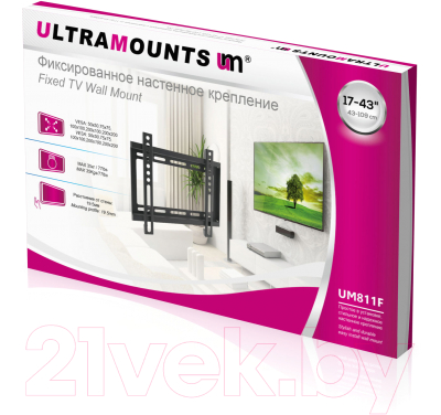Кронштейн для телевизора Ultramounts UM 811F