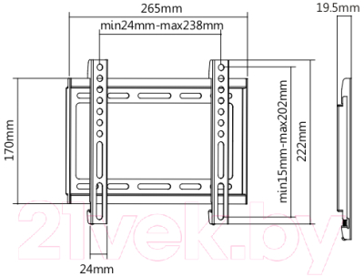 Кронштейн для телевизора Ultramounts UM 811F