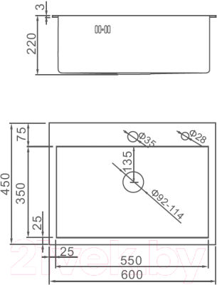 Мойка кухонная Gerhans K36045B