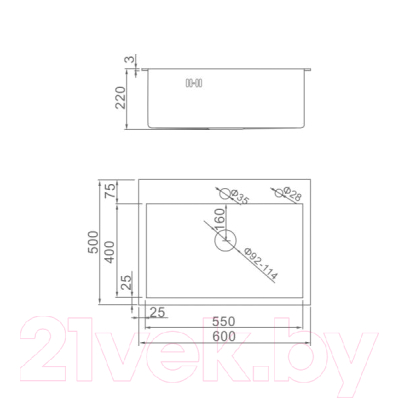 Мойка кухонная Gerhans K36050B