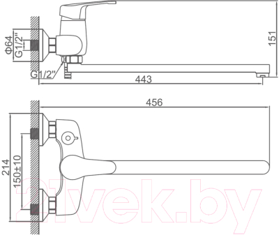 Смеситель Ledeme L2232