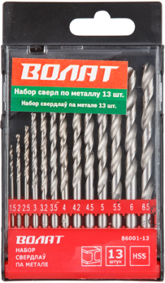 Набор сверл Волат 86001-13 - фото
