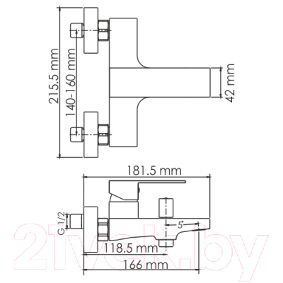 Смеситель Wasserkraft Abens 2001