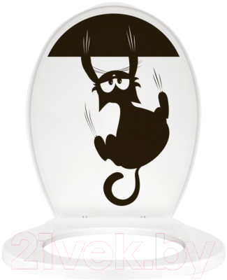 Сиденье для унитаза Bisk Iris Foto Кот 07992