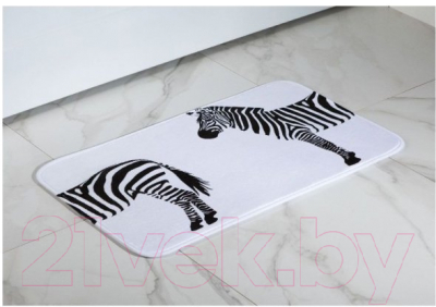 Коврик для ванной Aquanet Зебры 202348