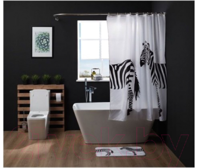 Коврик для ванной Aquanet Зебры 202348