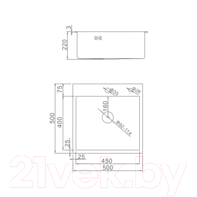 Мойка кухонная Gerhans K35050