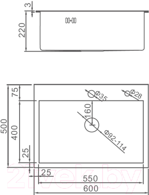 Мойка кухонная Gerhans K36050