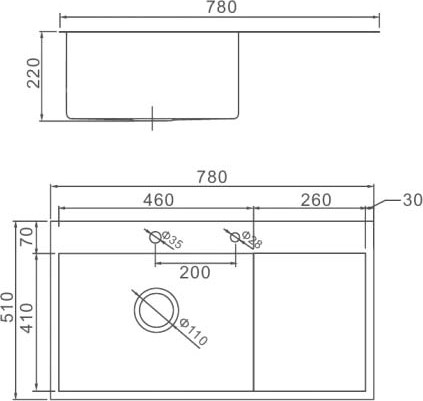 Мойка кухонная Gerhans K37851-L