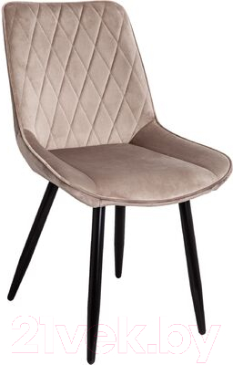 Стул Седия Nika (бежевый велюр HLR-08/черный) - фото