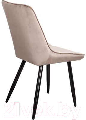 Стул Седия Nika (бежевый велюр HLR-08/черный)
