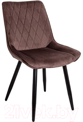 Стул Седия Nika (коричневый велюр HLR-49/черный) - фото
