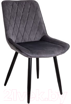 Стул Седия Nika (серый велюр HLR-21/черный) - фото