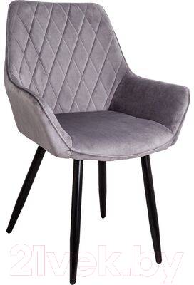 Стул Седия Pablo (светло-серый велюр HLR-20/черный) - фото